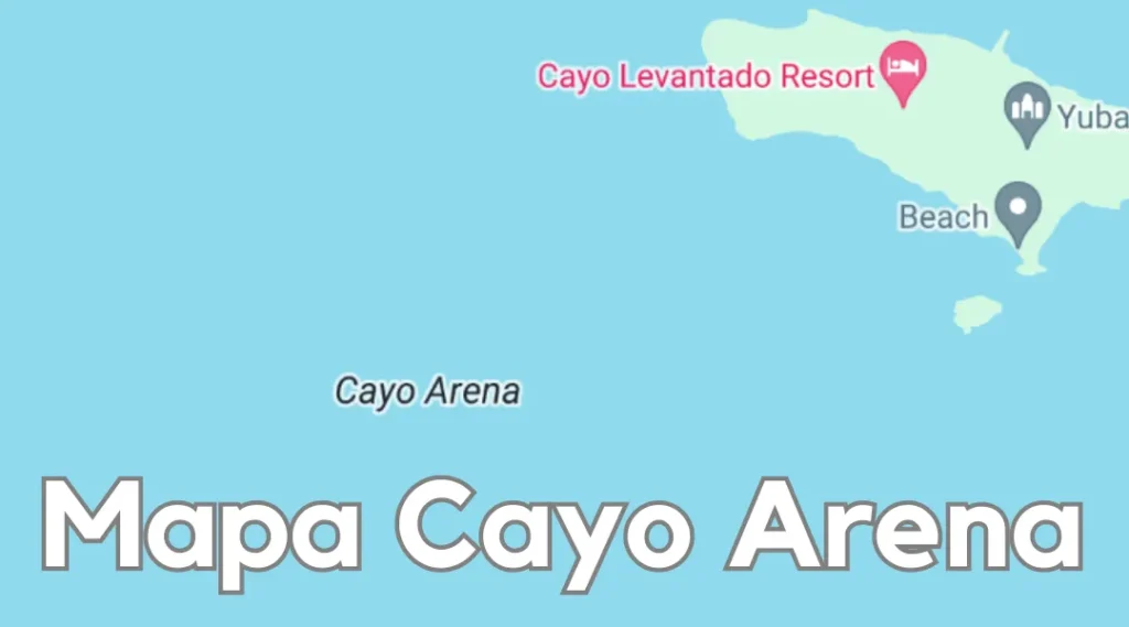 Mapa Cayo Arena, República Dominicana