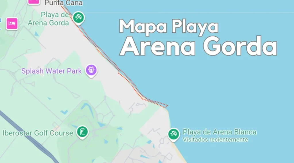 Mapa Playa Arena Gorda, República Dominicana