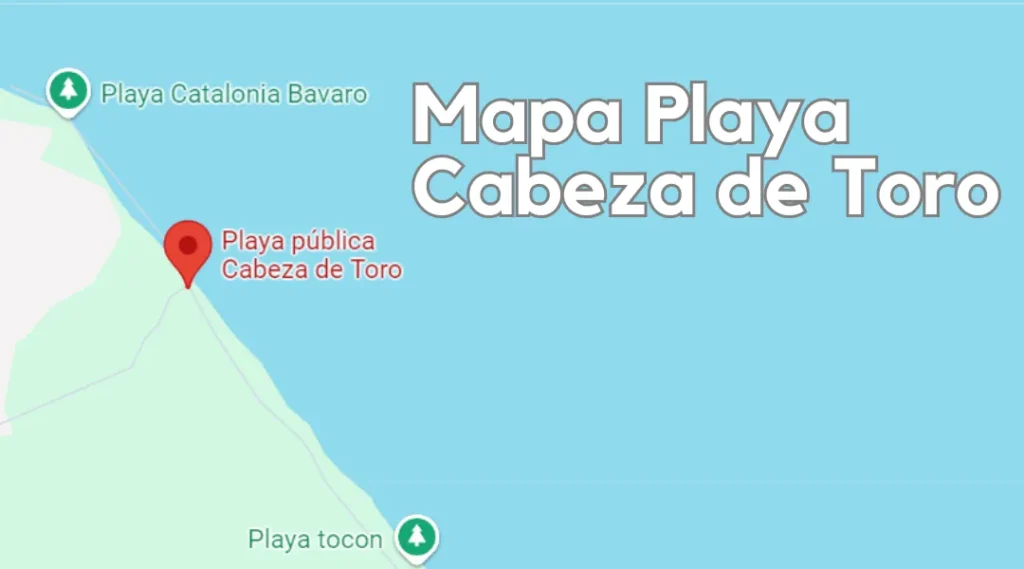 Mapa Playa Cabeza de Toro, República Dominicana