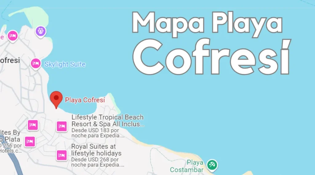 Mapa Playa Cofresí, República Dominicana