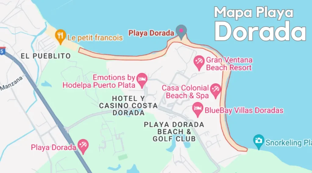 Mapa Playa Dorada, República Dominicana