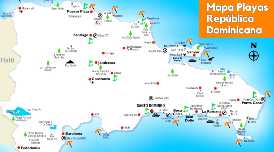 Mapas Playas República Dominicana