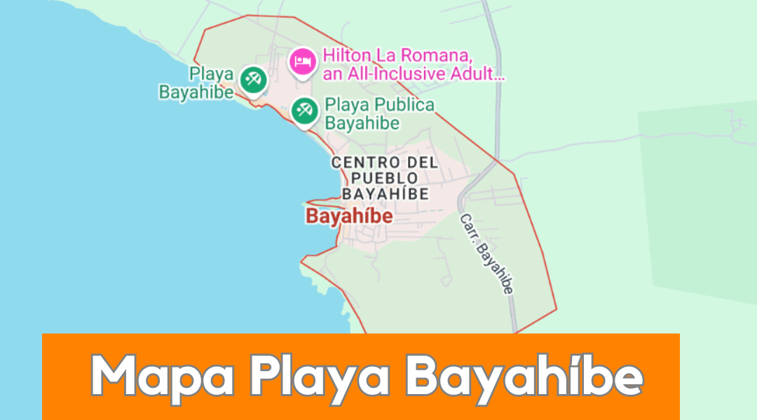 Mapa Playa Bayahíbe, República Dominicana