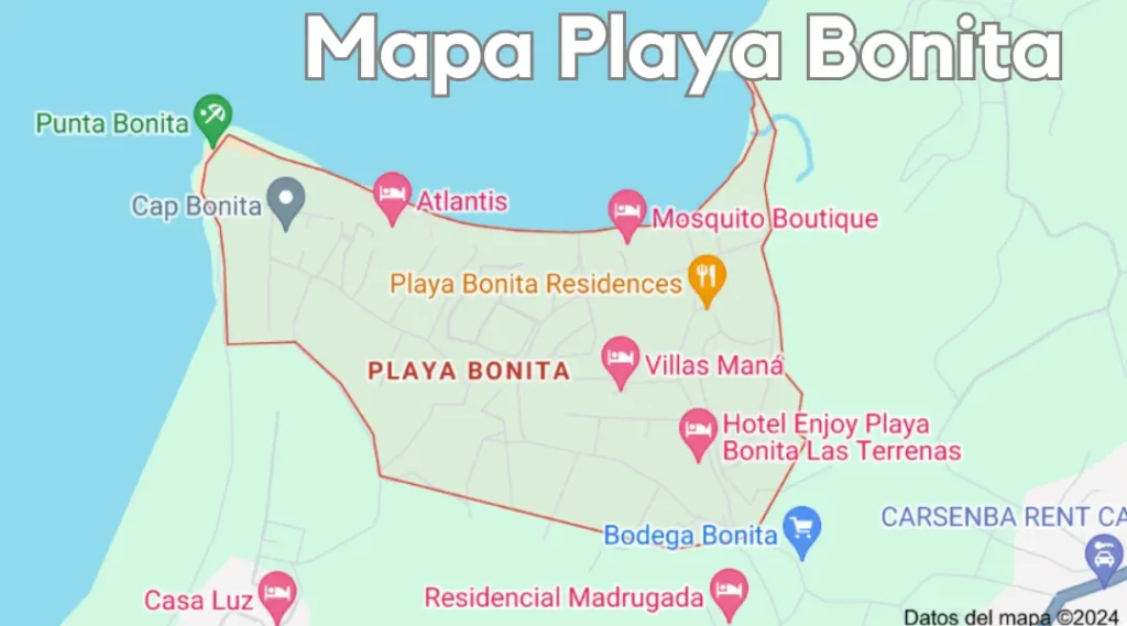 Mapa Playa Bonita, República Dominicana