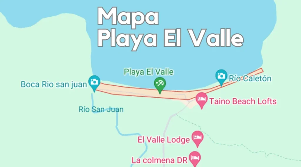 Mapa Playa El Valle, República Dominicana